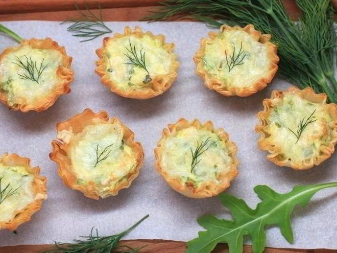 Рецепт закуски в тарталетках с семгой