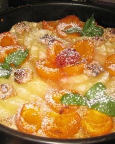 Абрикосово-ананасовый тарт в карамели