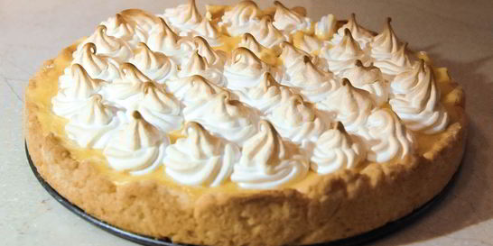 Французкий лимонный тарт с меренгой