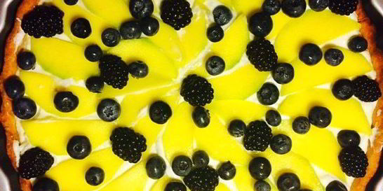 Манговый тарт с маскарпоне