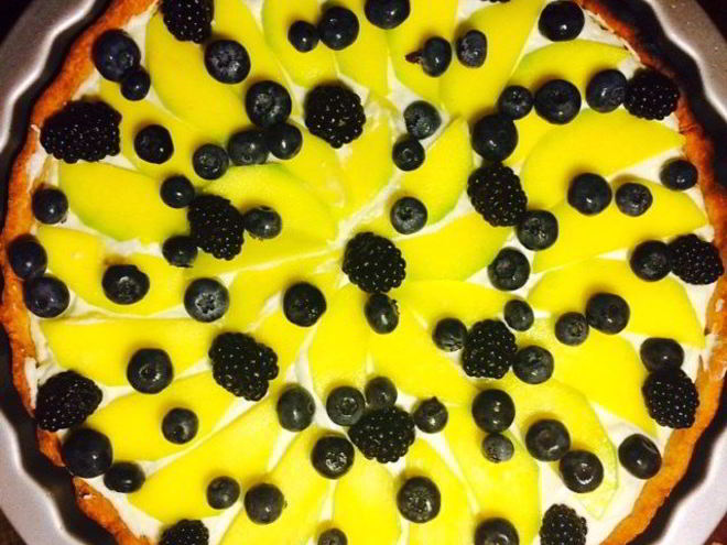 Рецепт мангового тарта с маскарпоне