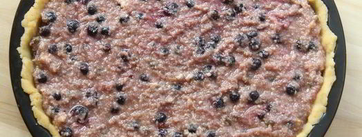 миндальный тарт с черной смородиной. Шаг 14