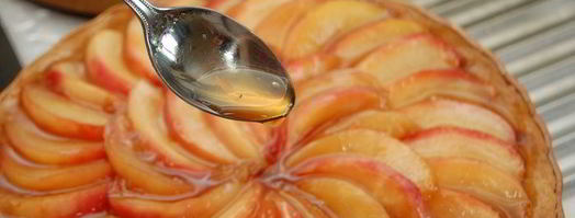 миндальный тарт с карамелизованными нектаринами. Шаг 12