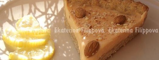 миндальный тарт с шоколадно-грейпфрутовым кремом. Шаг 19