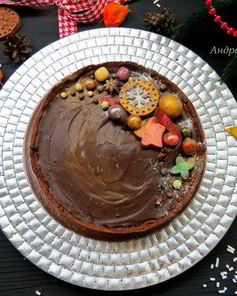Шоколадно-каштановый тарт