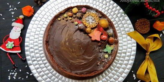 Шоколадно-каштановый тарт