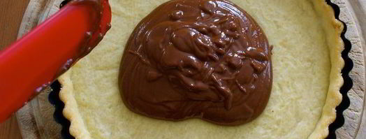 шоколадно-сливочный тарт с фруктами. Шаг 7