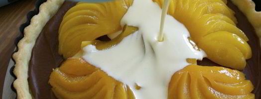 шоколадно-сливочный тарт с фруктами. Шаг 10