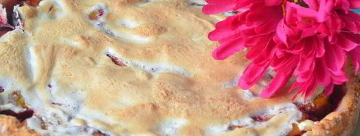 сливовый тарт из творожного теста с меренгой. Шаг 9