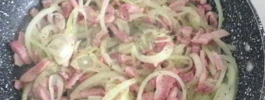 тарт фламбе с беконом. Шаг 7