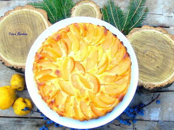 Рецепт тарта с айвой и рикоттой