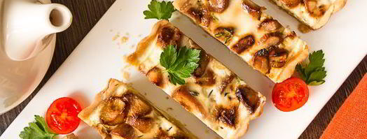 тарт с белыми грибами и луком-пореем. Шаг 29