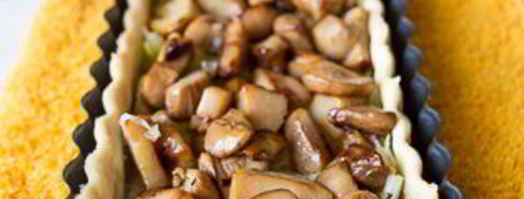 тарт с белыми грибами и луком-пореем. Шаг 24