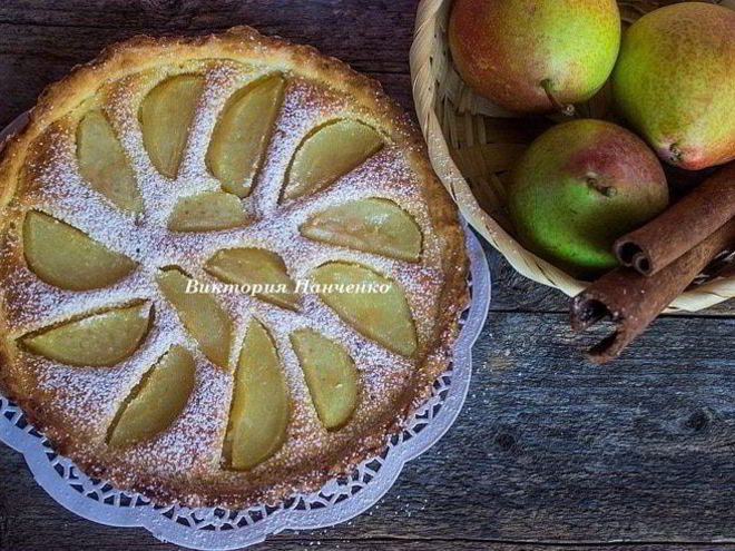 Рецепт тарта с грушами