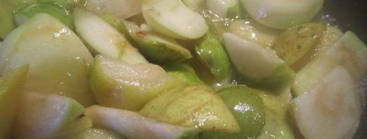 тарт с карамелизированными фруктами и творожным пудингом. Шаг 14