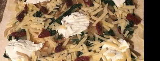 тарт с козьим сыром и шпинатом. Шаг 7