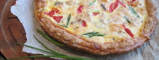 тарт с лососем и овощами. Шаг 8