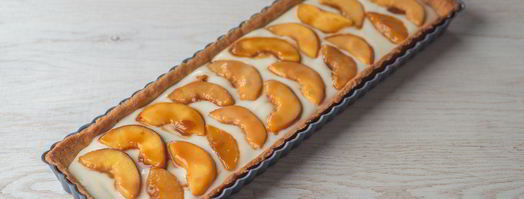 тарт с персиками и заварным кремом. Шаг 15