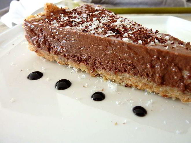 Рецепт тарта с шоколадным муссом