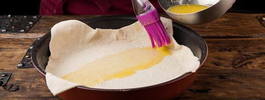 тарт с творогом, помидорами черри и базиликом. Шаг 7