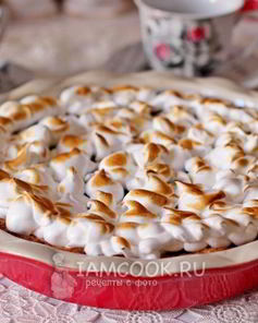 Тарт с вареньем и итальянской меренгой