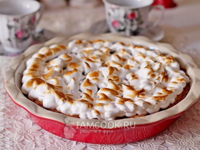 Рецепт тарта с вареньем и итальянской меренгой