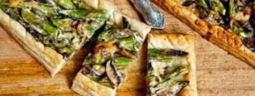 тарт со спаржей, грибами и сыром. Шаг 8