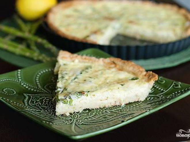 Рецепт тарта со спаржей