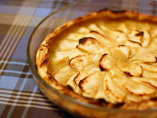 Рецепт тарта татен с яблоками из слоеного теста