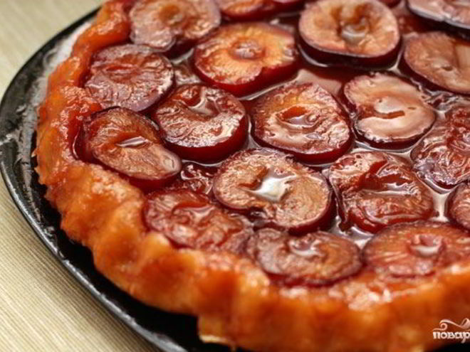 Рецепт тарта татен со сливами