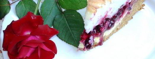 творожной тарт со смородиной и мягкой меренгой. Шаг 13