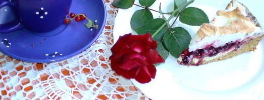 творожной тарт со смородиной и мягкой меренгой. Шаг 14