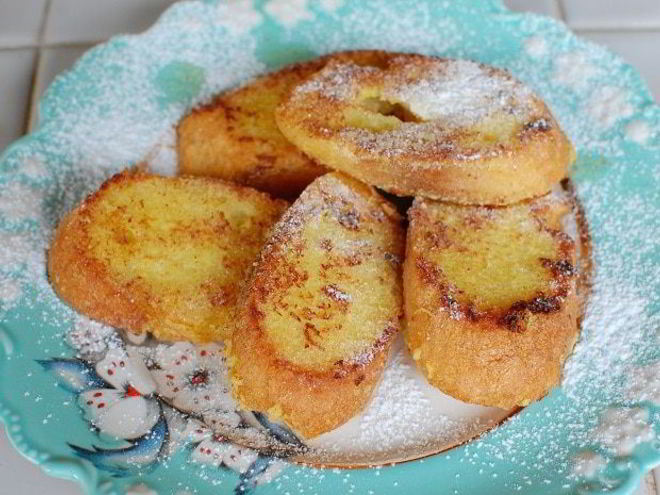 Рецепт ананасовых французских тостов