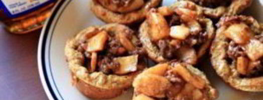 французские тосты с яблоками и колбасой. Шаг 4