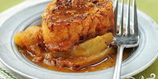 Французские тосты с яблоками и виски