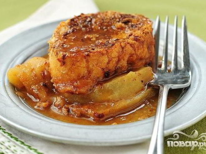 Рецепт французских тостов с яблоками и виски