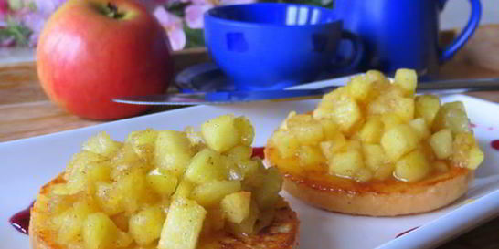 Французские тосты с яблоками