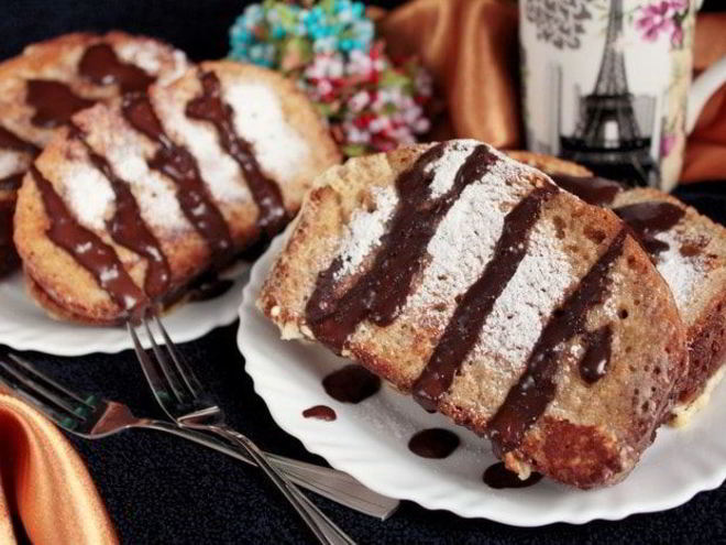 Рецепт шоколадных французских тостов