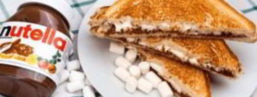 тост с нутеллой и маршмеллоу. Шаг 4