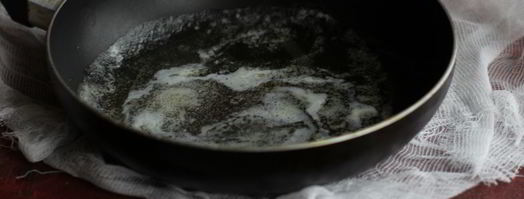 тост с яичницей-болтуньей и семгой. Шаг 5