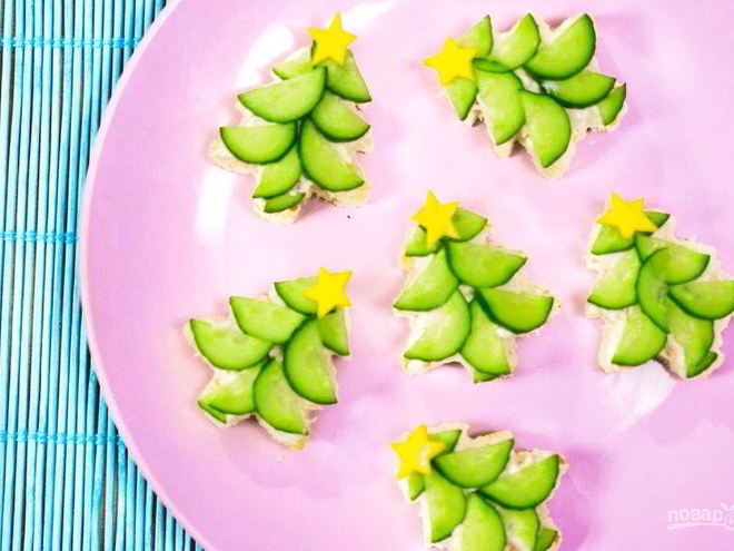 Рецепт тостов елочки