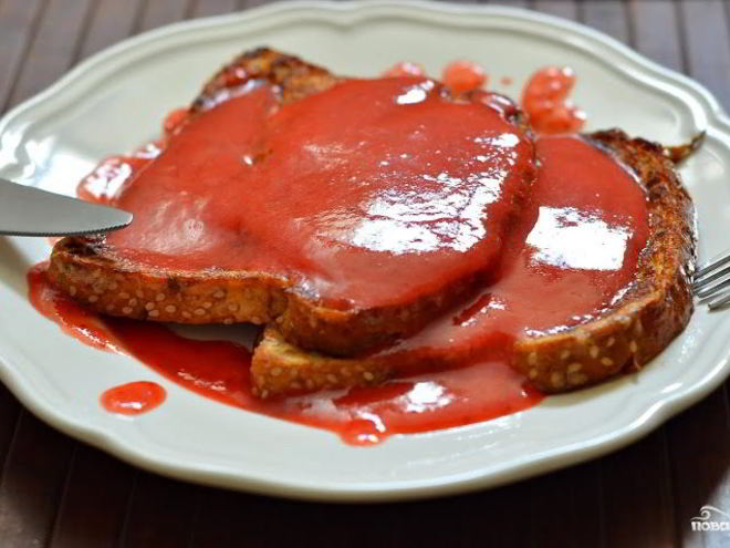 Рецепт тостов на сковороде