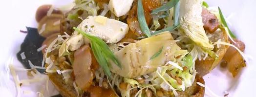 тосты с чечевицей и капустой. Шаг 12