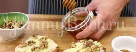 тосты с грушей и медом. Шаг 4