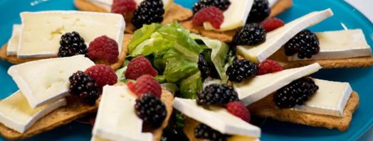 тосты с малиной и ежевикой. Шаг 3