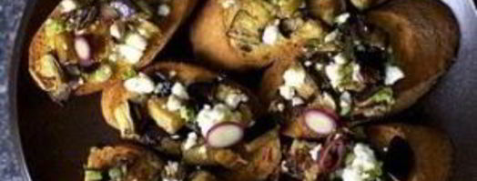 тосты с салатом из баклажанов. Шаг 6