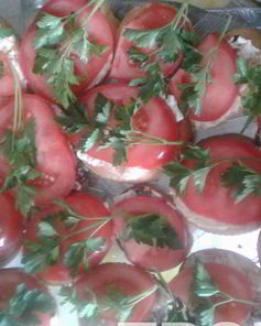 Тосты с томатами