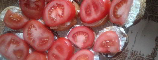 тосты с томатами. Шаг 6