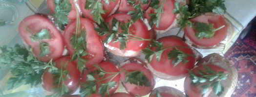 тосты с томатами. Шаг 8