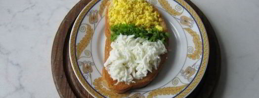 тосты с яйцом к празднику. Шаг 9